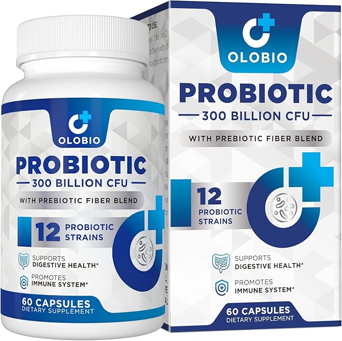 300 Billion CFU Probiotic, Probiotics 12 Probiotics 3 Prebiotics, 60 Counts