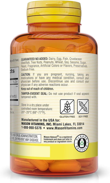 Mason Vitamins Ginkgo Biloba Leaves Powder, 500 mg 180 Gelatin