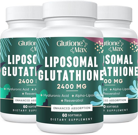 Liposomal Glutathione, 2400Mg Glutathione Supplement 180 Softgel,