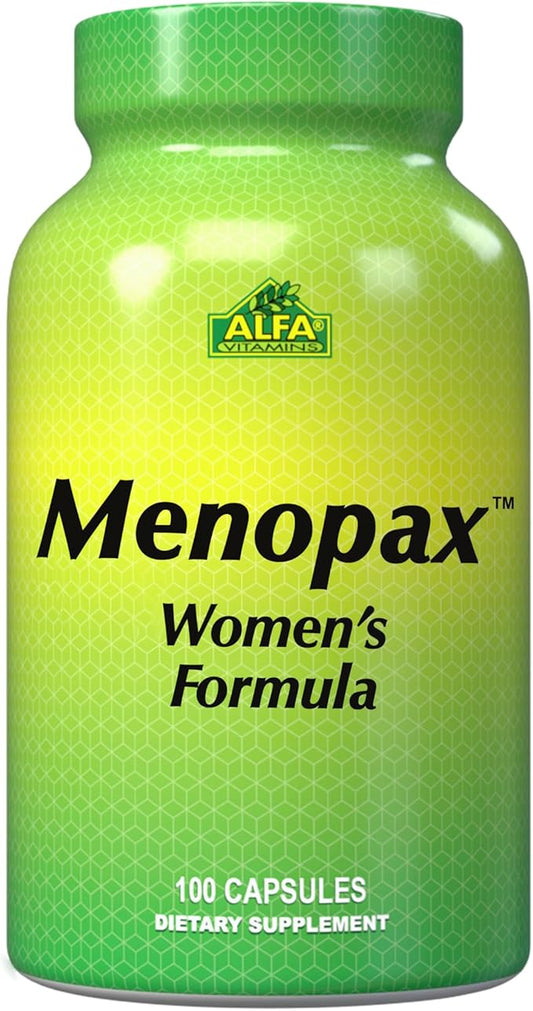 ALFA VITAMINS® Menopax Women's Menopause Complete 100 Capsules