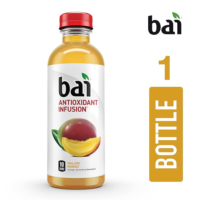 Bai5, 10 calorie Malawi Mango, 100% Natural, Antioxidant Infused Beverage, 18 Fl Oz