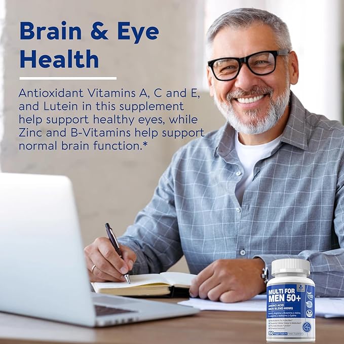 34-in-1 Multivitamin for Men 50 Plus, 120 Vegan