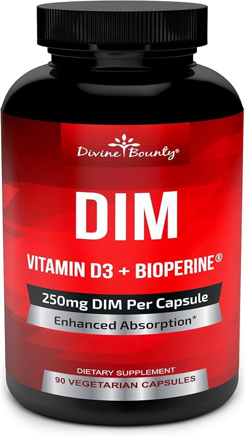 DIM Supplement 250mg with Vitamin D3 90 Vegetarian