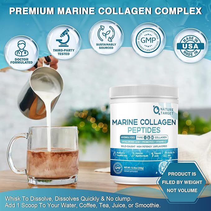 Marine Collagen Peptides Powder 35 Servings