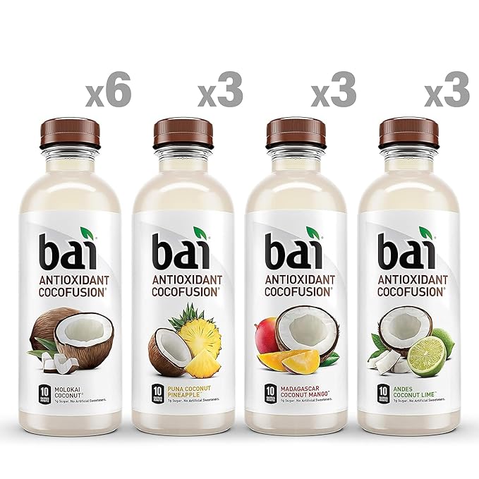 Bai Coco Volcanic Antioxidant Beverage Variety Pack (Pack of 1) 18 Fl Oz, 270 Fluid Ounce