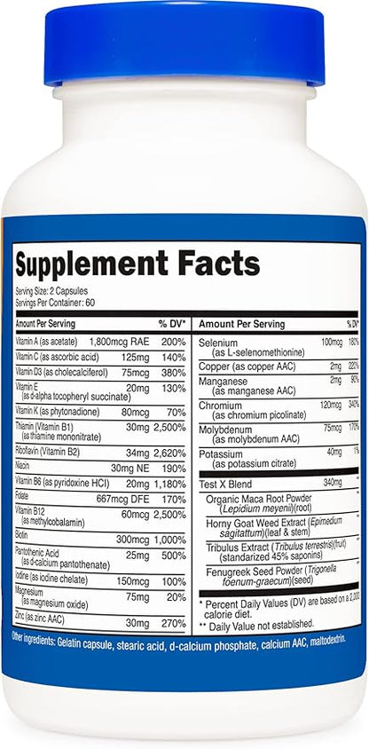 Nutricost Multivitamin for Men 120 Capsules (3 Bottles)