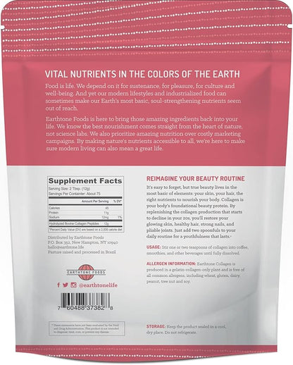 EARTHTONE Collagen Peptides Powder 32 oz