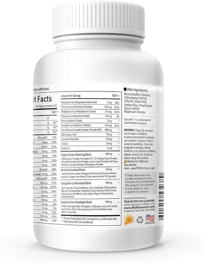 Vital Multi 143 20 Vitamins 72 Minerals,143 Minerals,143 Ingredients 120 Tablets, 30 Day