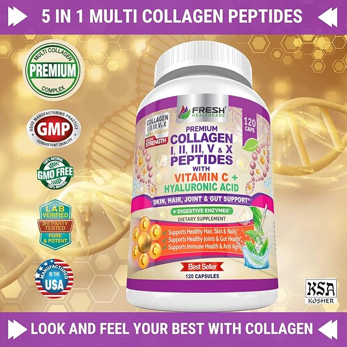 FRESH HEALTHCARE Multi Collagen Pills 120 Kosher