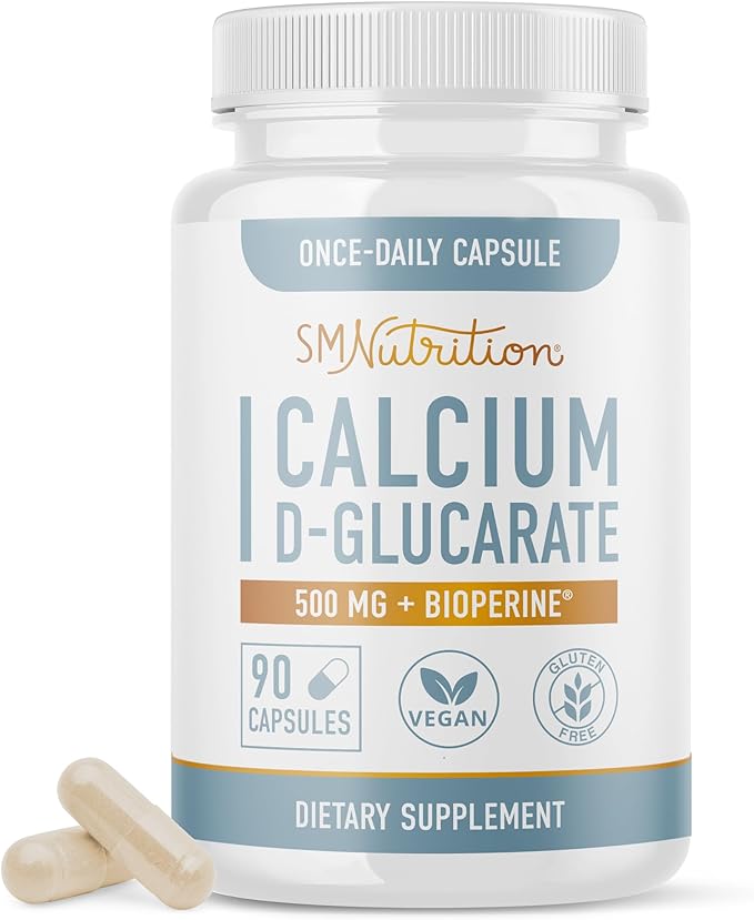 Calcium D-Glucarate | 500mg | CDG 500mg | 90 Ct. (3-Month Supply)