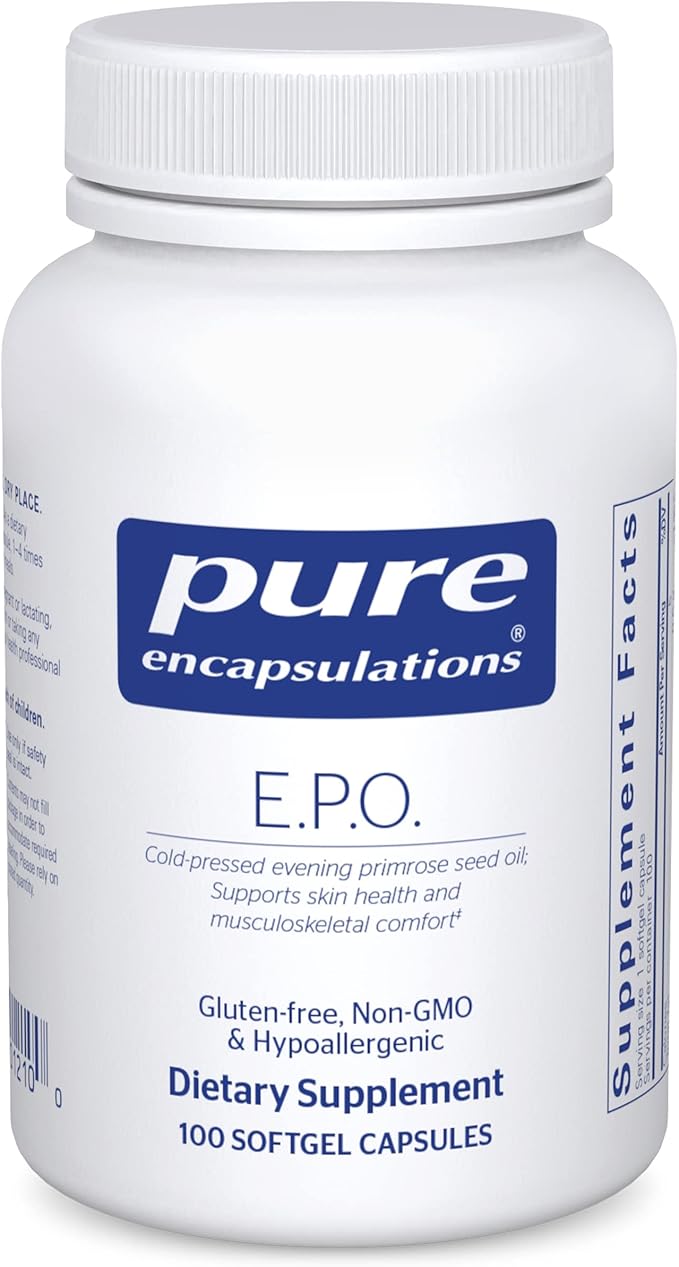 Pure Encapsulations E.P.O. (Evening Primrose Oil) 9% GLA 100 Softgel