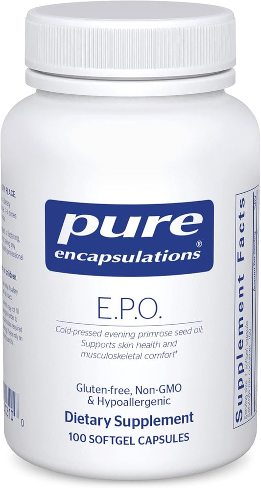 Pure Encapsulations E.P.O. (Evening Primrose Oil) 9% GLA 100 Softgel
