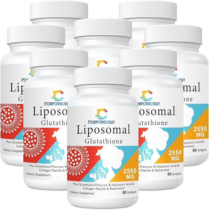 2550mg Liposomal Glutathione Softgel, Highest Absorption, 480 Softgels