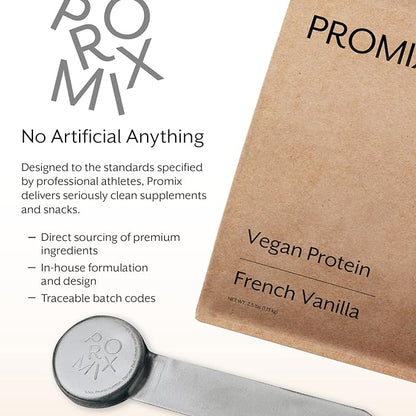 Promix Plant-Based Vegan Protein Powder, Vanilla 2.5lb Bulk B-12 -