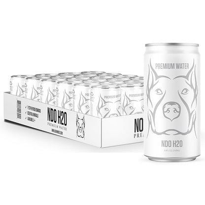 NO DAYS OFF Premium Still Water 8.4oz - Purified Reverse Osmosis Canned Drinking Water with Electrolytes, Alkaline pH Balance & Essential Minerals (Pack of 24)