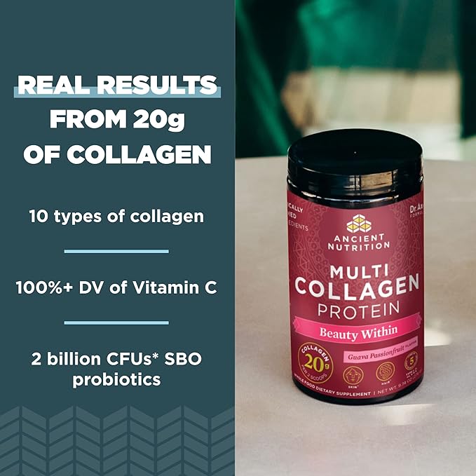 Collagen Powder Protein by Ancient Nutrition, 18.3oz