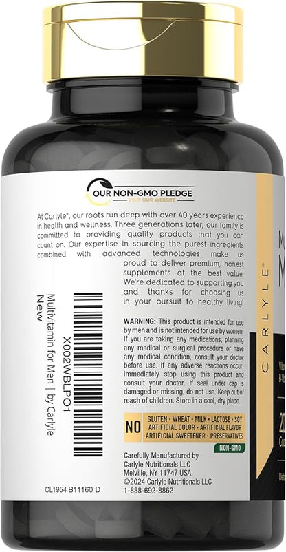 Carlyle Multivitamin for Men Over 50 Plus 200 Count
