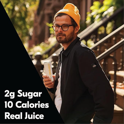 Tru Defend Seltzer, Pineapple Flavored Sparkling Water Made with Real Fruit Juice - Immune Support Drink plus 100% Vitamin C - Caffeine Free, Kosher, GF, No Added Sugar Beverages, 12oz (Pack of 24)