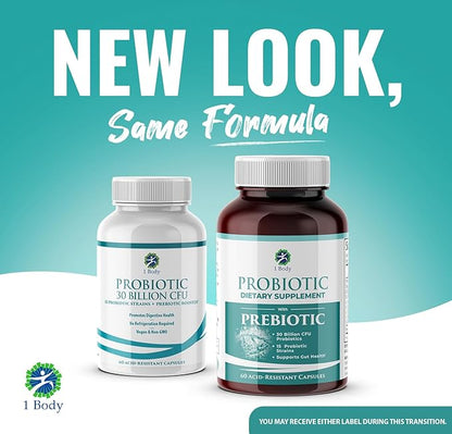 30 Billion CFU Probiotic Supplement 120 Vegetarian