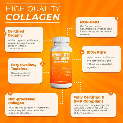 Hydrolyzed Collagen Powder Supplement 200gr (Capsules)