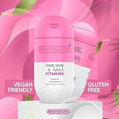 Hair Skin and Nails Vitamins – 60 Count