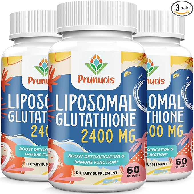 2400MG Liposomal Glutathione, Reduced L-Glutathione, Glutathione 180 Softgels