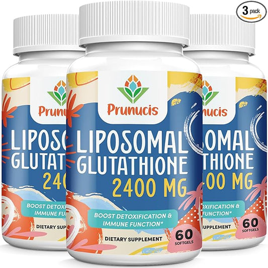 2400MG Liposomal Glutathione, Reduced L-Glutathione, Glutathione 180 Softgels