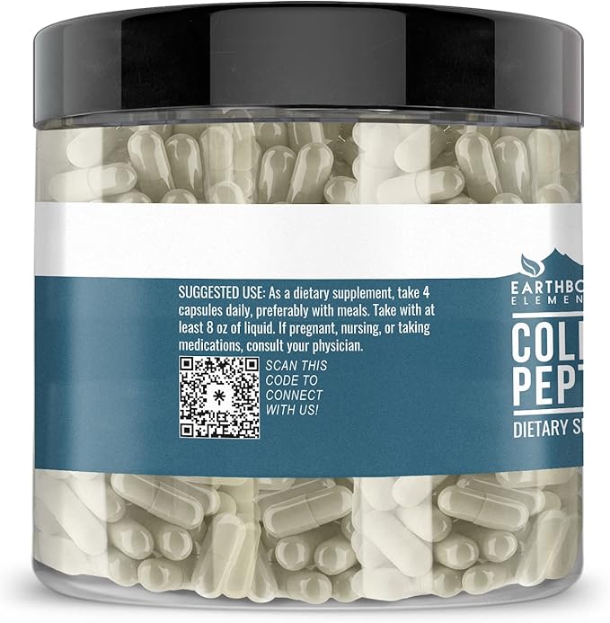 Earthborn Elements Collagen Peptides 200 Capsules,