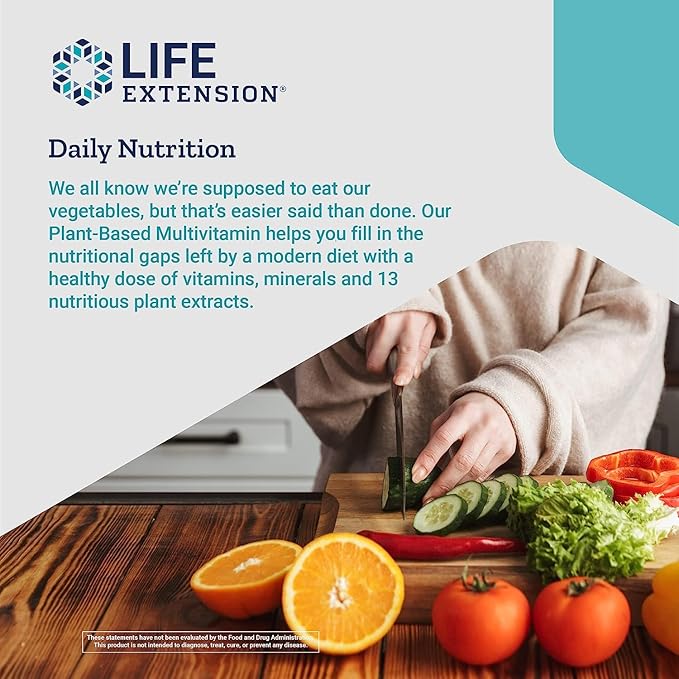 Life Extension Plant-Based Multivitamin – Plant 90 Capsules