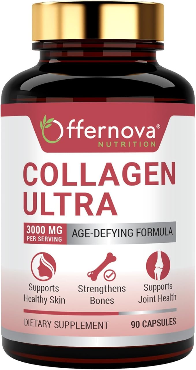 Collagen Ultra Hydrolyzed Collagen Supplements 3000mg Anti 90 Capsules