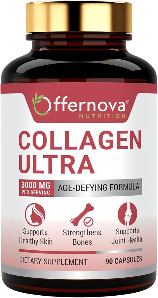 Collagen Ultra Hydrolyzed Collagen Supplements 3000mg Anti 90 Capsules