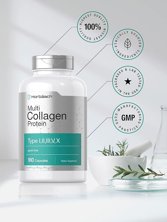 Horbäach Multi Collagen Protein 2000 mg 180 Capsules