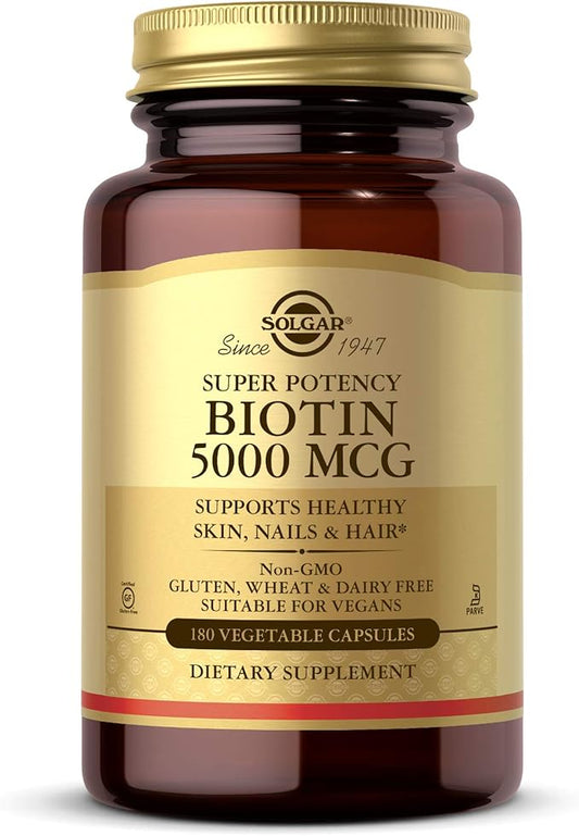 Solgar Biotin 5000 mcg 180 Count