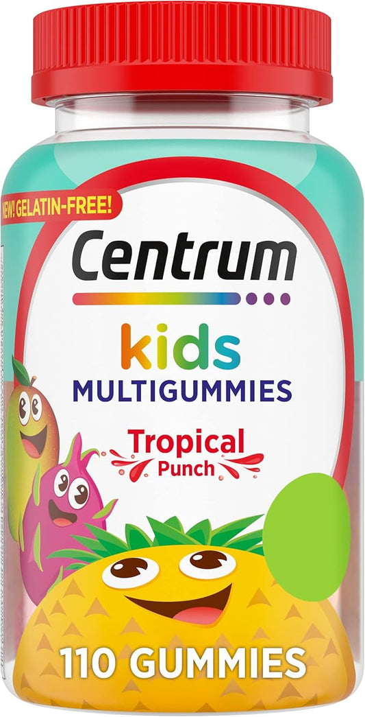 Centrum Kids Multivitamin Gummies, Tropical Punch, 110 Count, 110 Day