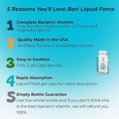 Universal Body Labs Bariatric Multivitamin with Iron 29 Vital 42 Superfruits,