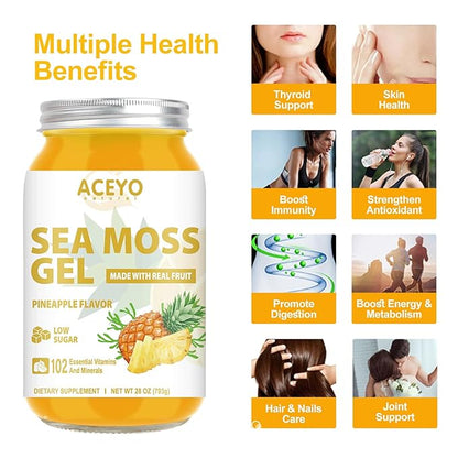 (28 OZ) Sea Moss Gel Organic 102 Vitamins
