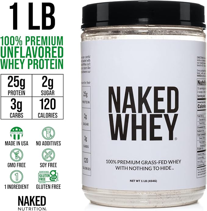 NAKED nutrition Naked Whey 1Lb 1 Ingredient, 15 Servings
