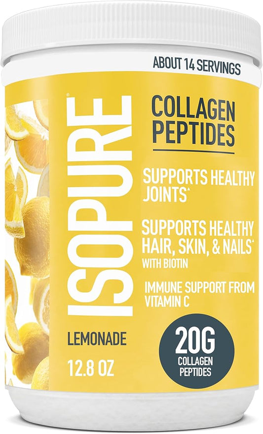 Isopure Collagen Peptides Powder, Promotes Hair, 14 Servings,