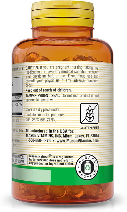 MASON NATURAL Vitamin A 3,000 mcg (10000 IU) 100 Softgels