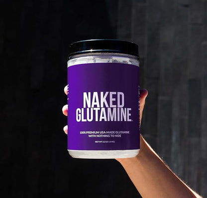 Pure L-Glutamine Made in The USA 200 Servings 1,000g, 2.2lb 2.2lb Bulk,