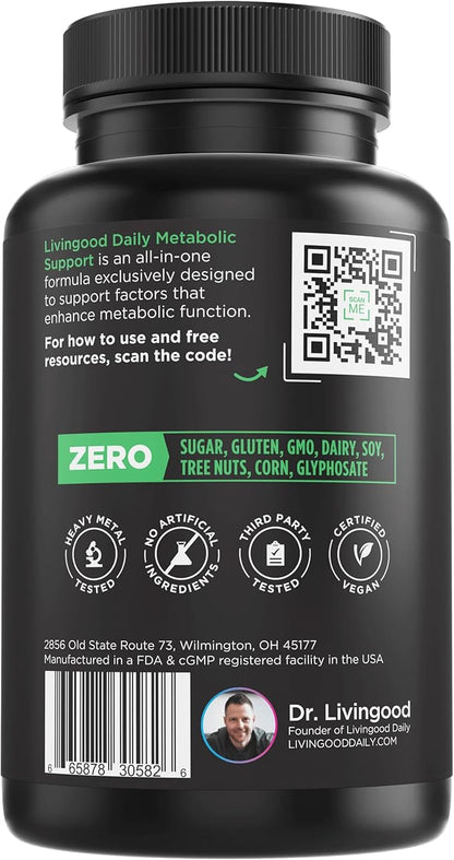 Livingood Daily Metabolism Booster for Women (120 Vegetarian