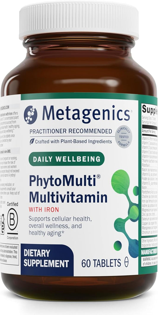 Metagenics PhytoMulti Multivitamin with Iron B6 Vitamins 60 Tablets