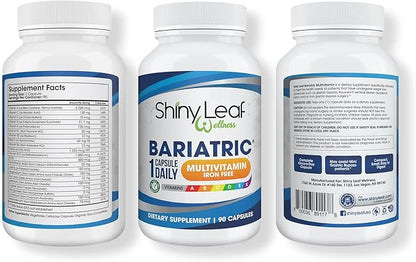 Shiny Leaf Bariatric Multivitamin Iron-Free Capsules (1 Year 360 Caps)