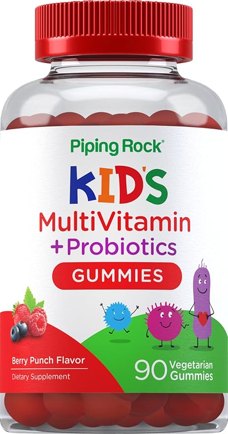 Piping Rock Kids Multivitamin and Probiotic 90 Gummies