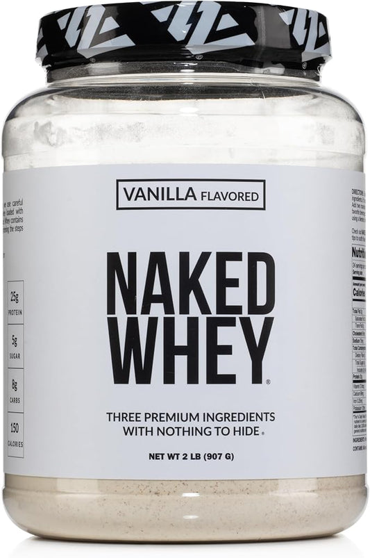 NAKED Whey Vanilla Protein Powder 3 Ingredients 24 Servings