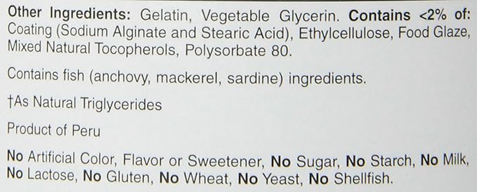 Nature's Bounty Fish Oil, Dietary Supplement with 360mg Omega-3, Supports Heart Health, 1200mg, 200 Softgels (Pack of 2)