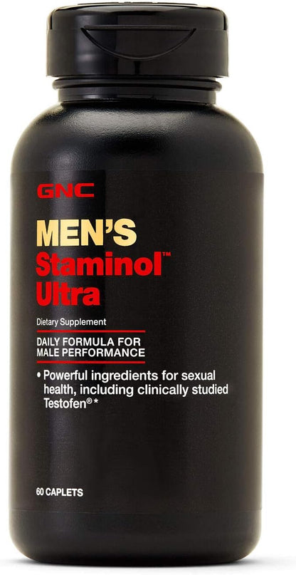 GNC Men's Staminol Ultra, 60 Caplets, Supports Sexual Health and Vitality