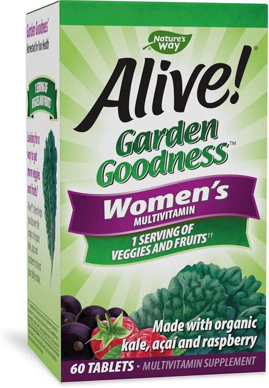 Nature's Way Alive! Garden Goodness Multivitamin 1 Serving 60 Tablets