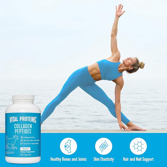 Vital Proteins Collagen Pills Supplement (Type 360 Collagen 3300mg Serving