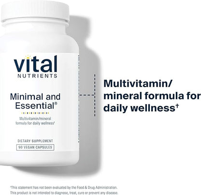 Vital Nutrients Minimal and Essential Multivitamin 90 Capsules